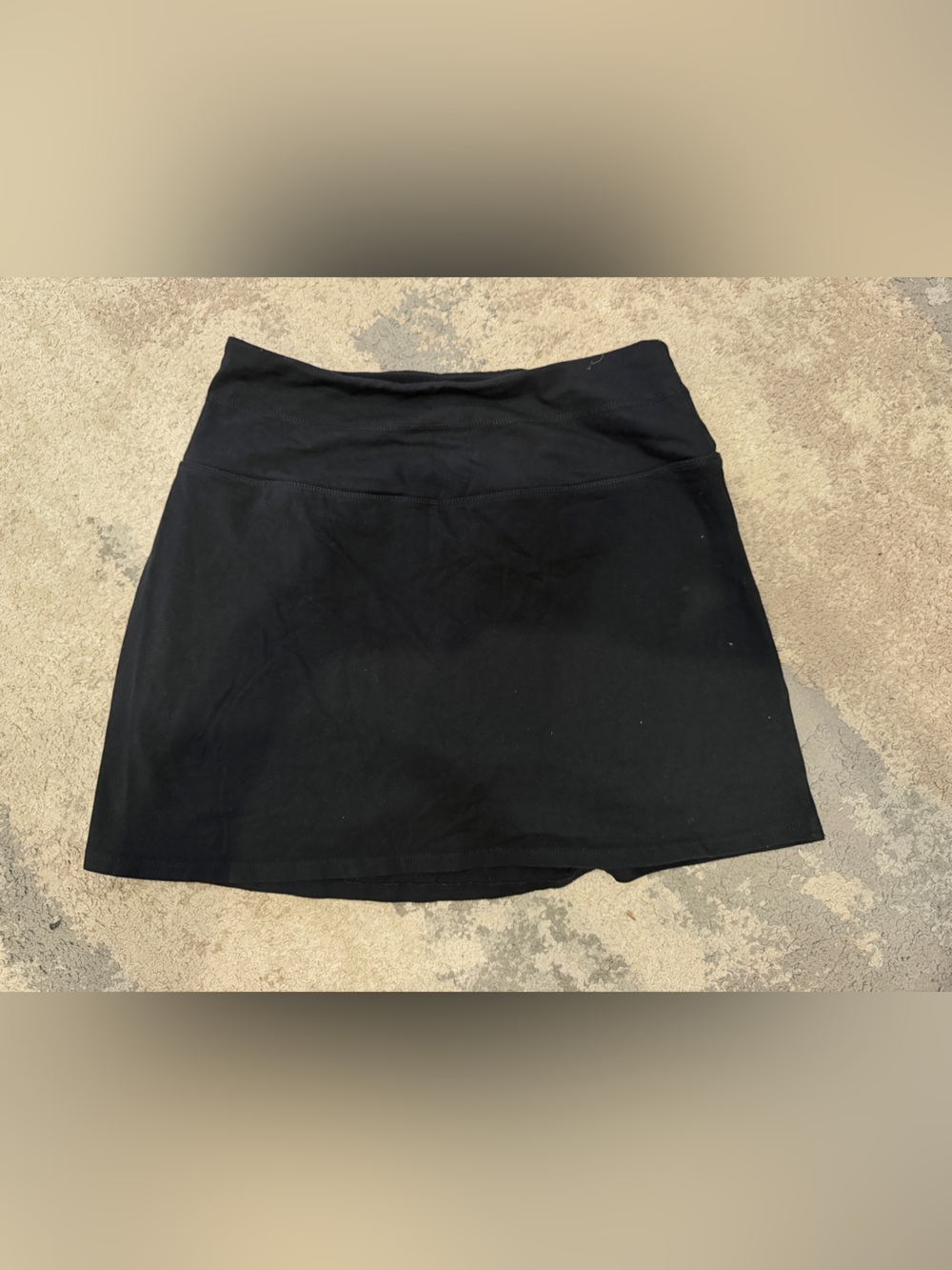 Teezher Women's Black Mini Skirt with Comfortable Waistband
